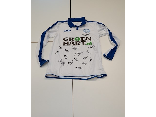 Voetbalshirt - purmersteijn jako, wit, gesigneerd, l - afbeelding 1 van  2