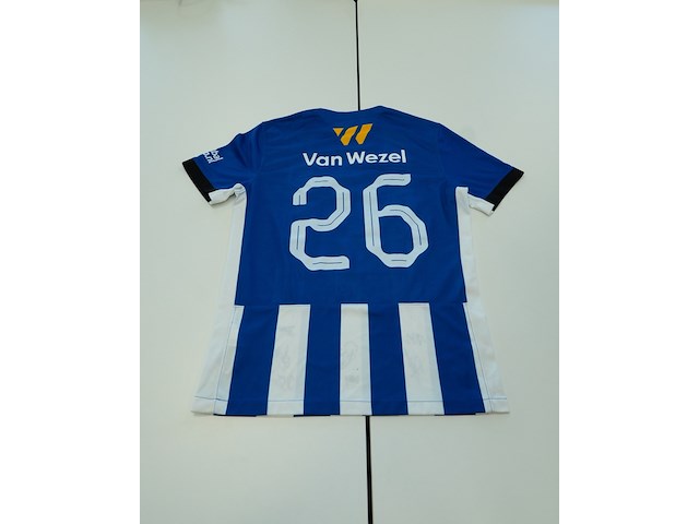 Voetbalshirt - quick boys nike, blauw/wit, gesigneerd, l - afbeelding 2 van  2