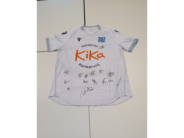 Voetbalshirt - sc heerenveen macron, wit, gesigneerd, l - afbeelding 1 van  2