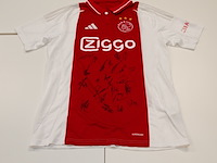 Voetbalshirt ajax adidas, rood/wit, gesigneerd, m - afbeelding 1 van  2
