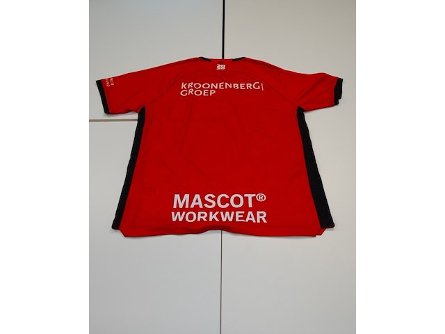 Voetbalshirt almere city craft, rood, gesigneerd, l - afbeelding 2 van  2