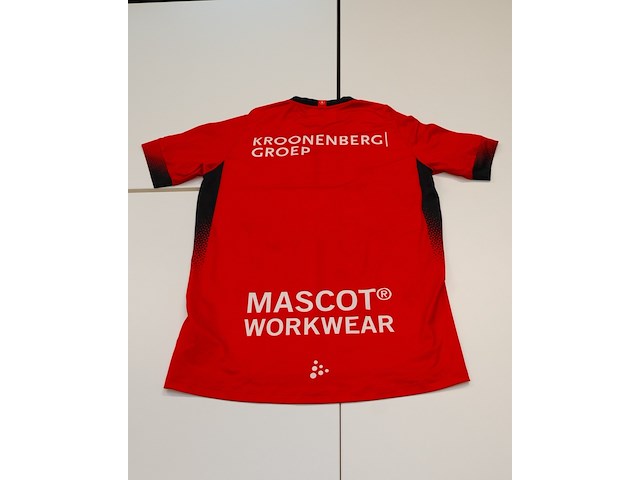 Voetbalshirt almere city craft, rood, gesigneerd, s - afbeelding 2 van  2