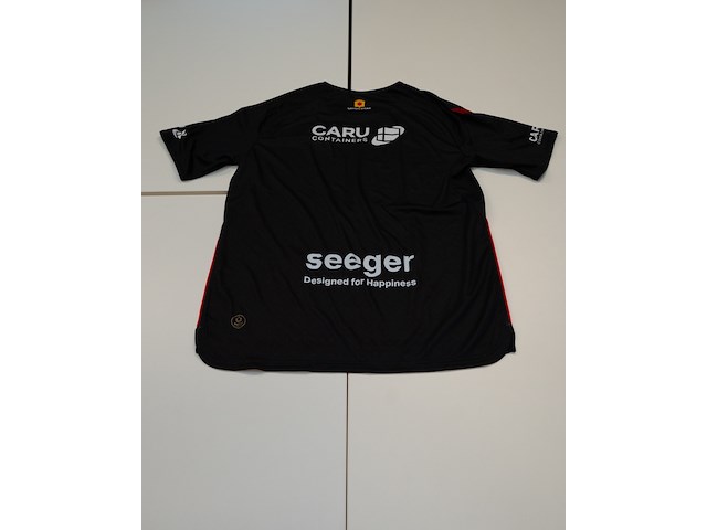 Voetbalshirt excelsior robey, zwart/wit, gesigneerd, l - afbeelding 2 van  2