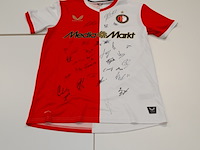 Voetbalshirt feyenoord castore, rood/wit, gesigneerd, l - afbeelding 1 van  3