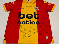 Voetbalshirt go head eagles stanno, rood/geel, gesigneerd, m - afbeelding 1 van  2