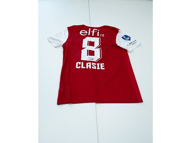 Voetbalshirt jordy clasie, nike, rood/wit, m - afbeelding 2 van  2
