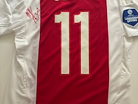 Voetbalshirt mika godts - ajax, adidas, rood/wit, gesigneerd, m - afbeelding 2 van  2