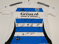 Voetbalshirt pec zwolle adidas, blauw/wit, gesigneerd, m - afbeelding 1 van  2