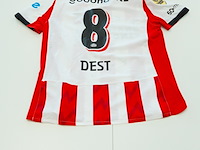 Voetbalshirt psv adidas, rood/wit, gesigneerd, m - afbeelding 2 van  2