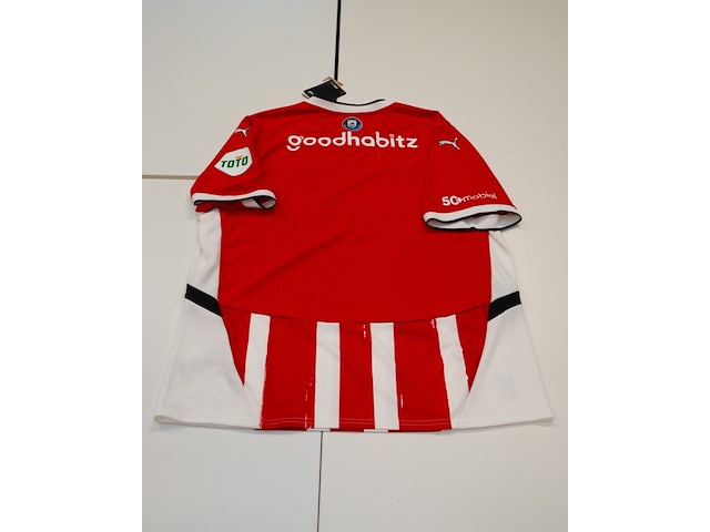 Voetbalshirt psv puma, rood/wit, gesigneerd, m - afbeelding 2 van  2