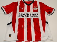 Voetbalshirt psv puma, rood/wit, gesigneerd, m - afbeelding 1 van  2