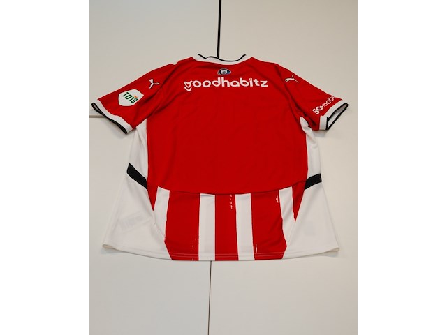 Voetbalshirt psv puma, rood/wit, gesigneerd, m - afbeelding 2 van  2