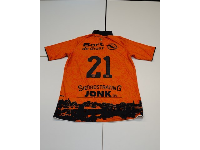 Voetbalshirt rkav volendam jako, oranje, gesigneerd, m - afbeelding 2 van  2