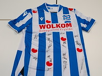 Voetbalshirt sc heerenveen macron, blauw/wit, gesigneerd, xl - afbeelding 1 van  2