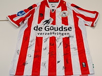 Voetbalshirt sparta rotterdam robey, rood/wit, gesigneerd, m - afbeelding 1 van  2