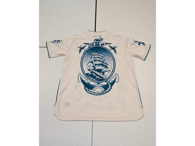 Voetbalshirt telstar, robey, wit/blauw, gesigneerd door pieter de waard, s - afbeelding 2 van  3