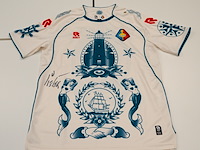 Voetbalshirt telstar robey, wit/blauw, gesigneerd, s - afbeelding 1 van  2