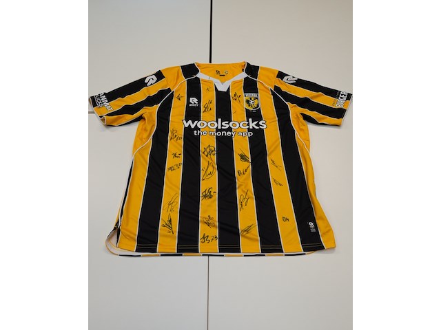 Voetbalshirt vitesse robey, geel/zwart, gesigneerd, xl - afbeelding 1 van  2