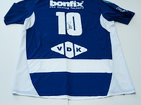 Voetbalshirt zwolle originals matchday, gesigneerd door koen kostons adidas, blauw/wit, gesigneerd, l - afbeelding 1 van  2