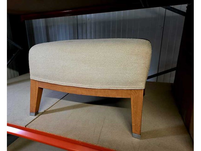 Voetenbank, giorgetti, massimo scolari, beige - afbeelding 1 van  5