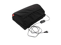 Voetensteun verwarmd zwart - vh ergonomisch voetkussen - infrared heating systems (10x) - afbeelding 1 van  4