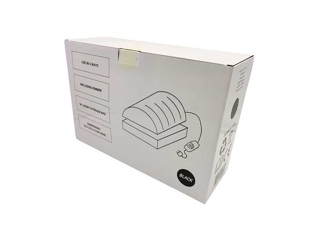 Voetensteun verwarmd zwart - vh ergonomisch voetkussen - infrared heating systems (10x) - afbeelding 6 van  7