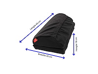 Voetensteun verwarmd zwart - vh ergonomisch voetkussen - infrared heating systems (20x) - afbeelding 2 van  7