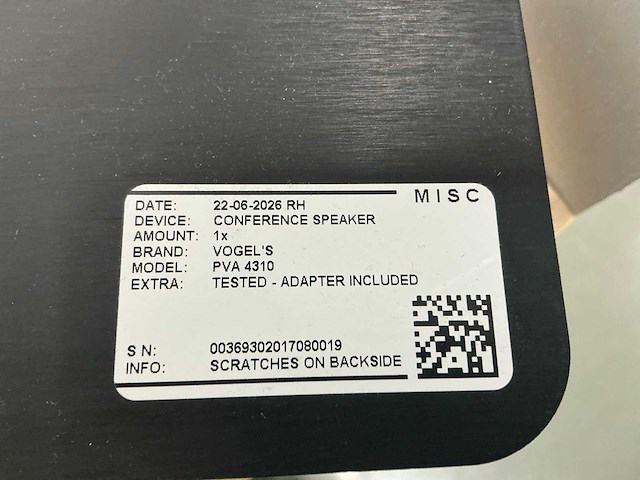 Vogels pva 3410 conference speaker speaker - afbeelding 3 van  5