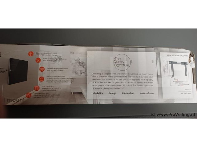 Vogel's thin 405 tv-muurbeugel - afbeelding 2 van  2
