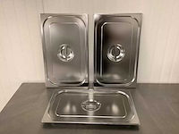 Vogue - rvs gastronorm deksel gn 1/1 (3x) (30x) - afbeelding 3 van  5