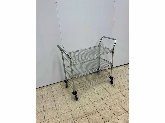Vogue chroomstalen serveerwagen - afbeelding 3 van  6