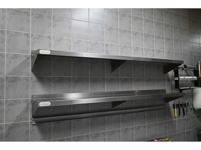Vogue rvs wandschap (2x) - afbeelding 2 van  3