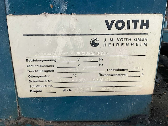Voith - hydraulisch aggregaat - afbeelding 2 van  10