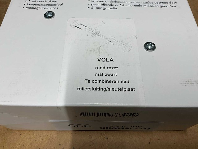 Vola rond rozet deurbeslag (3x) - afbeelding 3 van  3
