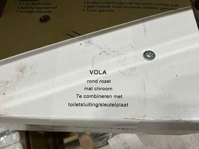 Vola rond rozet deurbeslag (44x) - afbeelding 3 van  3