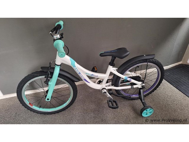 Volare aluminium kinderfiets | model glamour |18 inch | kleur wit - afbeelding 2 van  5