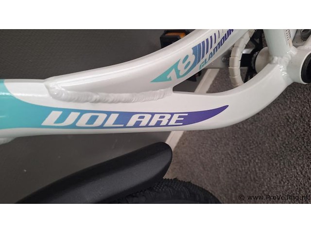 Volare aluminium kinderfiets | model glamour |18 inch | kleur wit - afbeelding 3 van  5