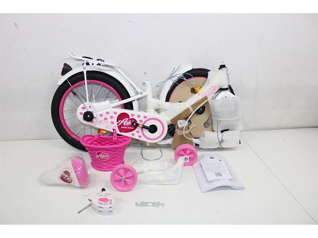Volare ashley kinderfiets meisjes 16 inch roze/rood - afbeelding 2 van  3