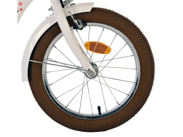 Volare blossom kinderfiets meisjes 16 inch wit - afbeelding 3 van  4