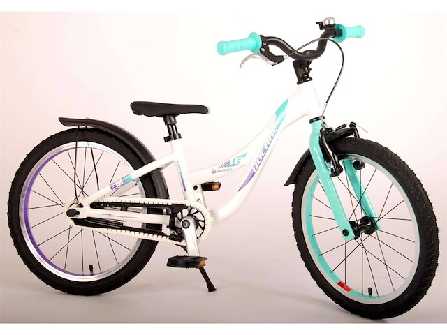 Volare glamour kinderfiets meisjes 18 inch parelmoer mint groen - afbeelding 2 van  4