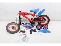 Volare spiderman kinderfiets jongens 12 inch blauw/rood - afbeelding 2 van  3