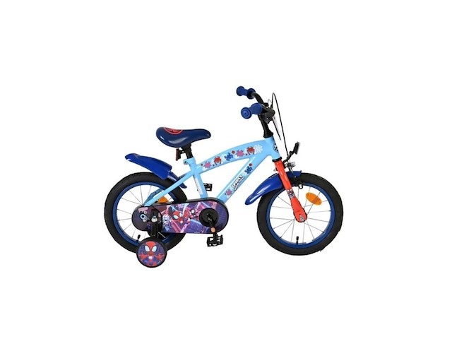 Volare spidey kinderfiets jongens 14 inch blauw - afbeelding 1 van  1