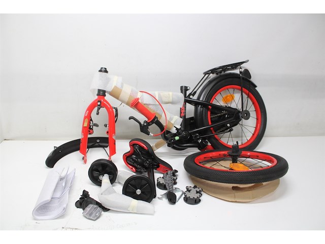 Volare thombike kinderfiets jongens 16 inch zwart rood - afbeelding 3 van  4