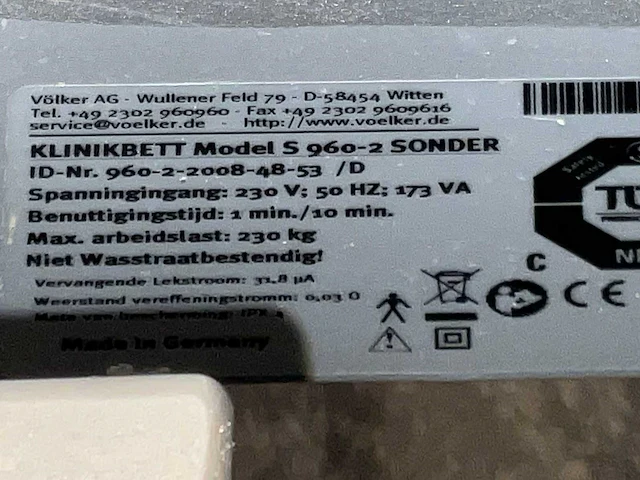 Völker s-960-2 ziekenhuisbed - afbeelding 8 van  8