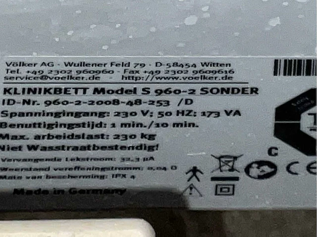 Völker s-960-2 ziekenhuisbed - afbeelding 8 van  8