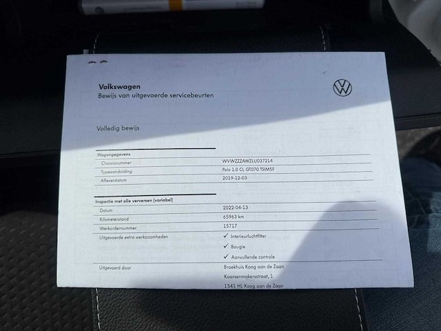 Volkswagen - polo - 1.0 tsi comfortline - 2019 - g-916-tf - afbeelding 4 van  10