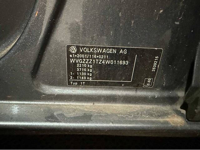 Volkswagen - touran - 7 persoons - 1.9 tdi -personenauto - 2003 - afbeelding 11 van  21