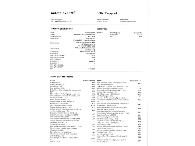 Volkswagen e-golf e-dition 100kw automaat 2020 - afbeelding 20 van  29