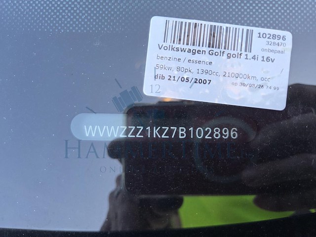Volkswagen golf golf 1.4i 16v spring edition 80, 2007 - afbeelding 2 van  54