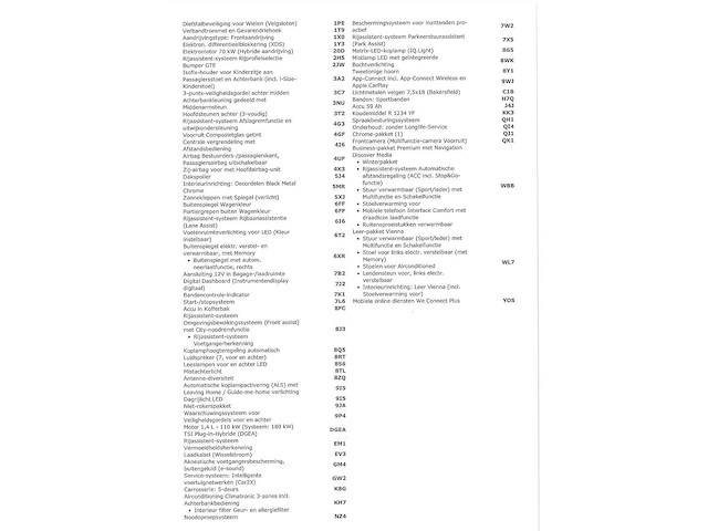 Volkswagen golf gte 1.4 ehybrid phev 245pk automaat 2022 - afbeelding 8 van  21